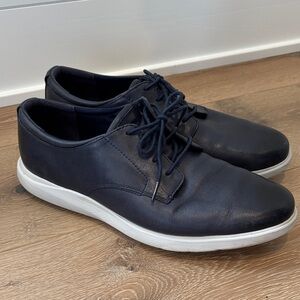 Cole Haan Men's Dark Blue Leather Oxfords